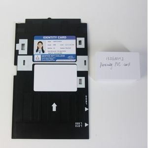 50Pcs 0.6Mm Dikte Lege Inkjet Id Pvc Card + 1Pc Id-Kaart Lade Voor Epson Inkjet Printers a50, t50, R280,L800,L805 Etc.