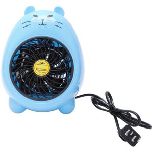 220V 400W Mini Kleine Elektrische Kachels Fan Home Office Heater Warmer Elektrische Opwarming Schat Blauw, Us Plug