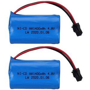 NI-CD Aa 1400 Mah 4.8V Batterij Voor Rc Speelgoed Auto 'S Tanks Robots Boten Guns Nicd 3.8 V 1400 Mah batterijen Elektrische Speelgoed Batterij Onderdelen