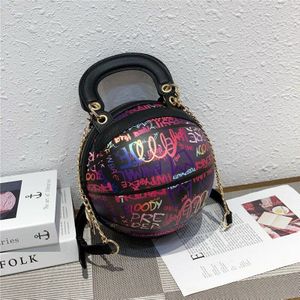 Crossbody Bal Zakken Voor Vrouwen Pu Leer Basketbal Tas Gedrukt Schouderriem Casual Reizen Handtas Messenger Bag