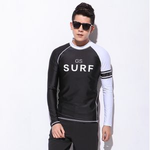 Gsou Sneeuw Mannen Wetsuit Tops Voor Duiken Surfen Snorkle Mannen Zwemmen Shirt Lange Mouwen Hight Rash Guard shirts