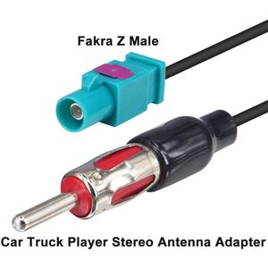 10 Stuks Fakra Z Mannelijke Din Plug Auto Vrachtwagen Speler Stereo Antenne Adapter Gps Antenne Extension Coax RG174 15cm Voor Am/Fm Radio