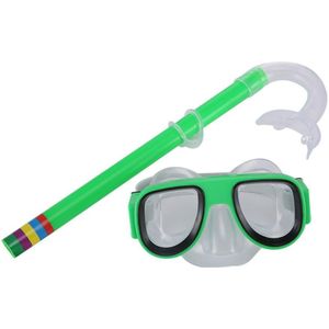 Kids Zwembril Anti Fog Eye Zwemmen Siliconen Bril Glas Professionele Zwembril Snorkel Set Scuba