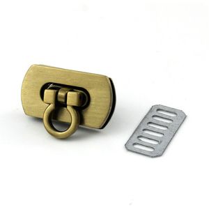 1Pcs Metalen Vouwen Lock Push Lock Sluiting Tiny Tas Laggage Purse Leather Craft Sluiting Diy Hardware Accessoires