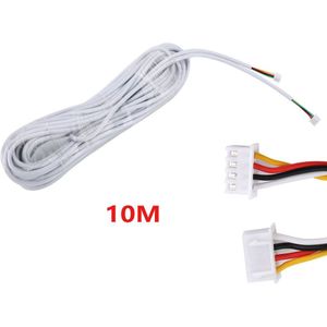 10M 2.54*4P 4 Wire Kabel Voor Video Intercom Kleur Video Deurtelefoon Deurbel Bedraad Intercom Kabel