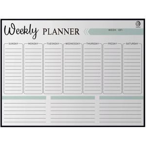Milieuvriendelijke Herschrijfbare Magnetische Wekelijkse & Maandelijkse Planner Whiteboard Koelkast Flexibele Dagelijks Bericht Tekening Koelkast Board
