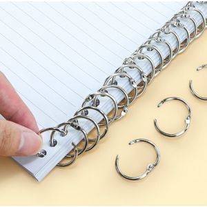 3 Pcs Losse ring Sleutelhanger rvs ring Notebook losbladige ring multifunctionele stalen ring 20/ 30/25/68/82/45/55/38mm