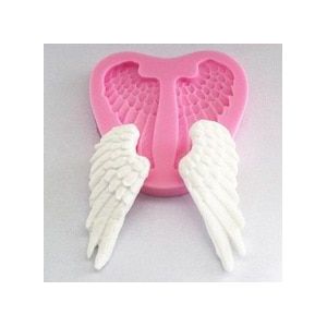 Leuke Angel 'S Wings 3D Siliconen Mal Voor Cake Chocolade Snoep Zeep Maken