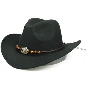 Yy Houten Kralen Bull Cowboy Hoeden Mannen Western Cowgirl Cap Winter Warm Katoen Jazz Trilby Sombrero De Vaquero Cowboy FD19059