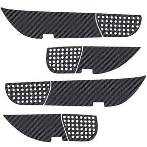 Carbon Stickers Auto Deur Anti Kick Pad Bescherming Mat Voor Mercedes Benz Glk /Ml /Gle