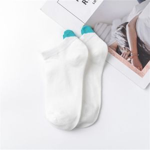 6 Pairs Vrouwen Sokken Harajuku Vrouwelijke Katoen Ankle Sokken Wit Hart Sokken Schattige Meisjes Studenten Comfortabele Hart Korte Sokken