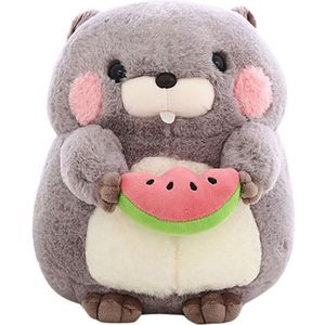 Schattige Kawaii Luchtiger Groundhog Bosmarmot Knuffel Knuffel 25Cm Leuke Cartoon Biologische Kind Baby Voor