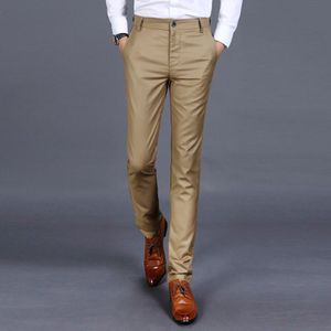 Mannen Pak Broek Leisure Business Jurk Broek Casual Slim Fit Broek Geen Strijken In Lente En Zomer Bruiloft pak Broek