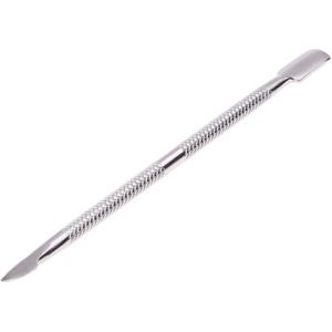 Rvs Nail Cuticle Remover Lepel Pusher Manicure Pedicure Care Tool Kit 12Cm