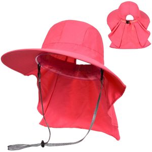 Zonnehoed Vrouwen Wide Brim Zon Cap Met Nek Flap Voor Reizen Camping Wandelen Varen Vissen Fiets Helm Fietsen Helm riding Cap