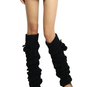 Beenwarmers Vrouwen Gebreide Haak Legging Warme Lange Knie-Voorraden Womens Eenvoudige Effen Kleur All-Wedstrijd Vrouwelijke Trendy casual