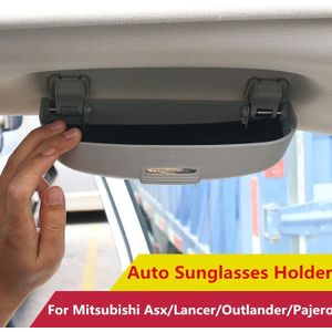 Auto Zonnebril Houder Brillen Opbergdoos Case Voor Mitsubishi Lancer 10 9 Asx Outlander Pajero Sport Auto Styling Accessoires