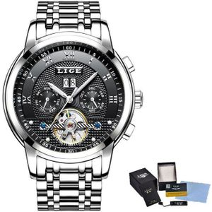 Relogio Masculino Luik Heren Horloges Top Brand Luxe Automatische Mechanische Horloge Mannen Volledig Stalen Zakelijke Waterdichte Sport Horloges