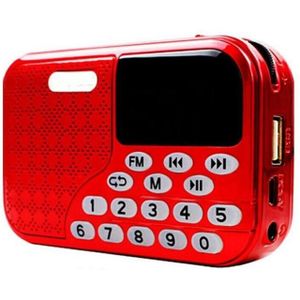 Draagbare Radio Led Digitale Fm Radio Speaker Usb Geschikt Voor Ouderen Muziek Mini Mp3 Ondersteuning Tf Card/Usb schijf Speler M-128