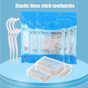 50/100Pcs Dental Floss Interdentale Borstel Tanden Stick Tandenstokers Tand Draad Floss Voor Oral Care Beauty Tools SEC88