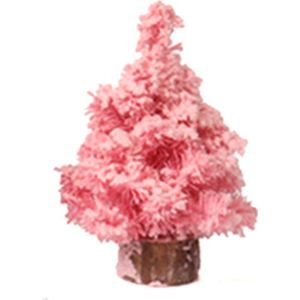 -Simulatie Roze Encryptie Massaal Mini Kerstboom Prachtige Desktop Decoratie Kerstversiering