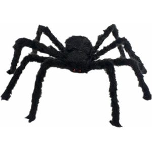 Zwarte Grote Pluche Horrible Spiders Handgemaakte 1.5M Bendable Kids Kinderen Halloween Party Speelgoed Bar Spookhuis Decoratie