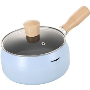 Grote Buik Pan Non-stick Pan Noodle Pot Keuken Accessoires Melk Pot Aluminium Houten Handvat Pot Servies Pan Thuis koken Gereedschap