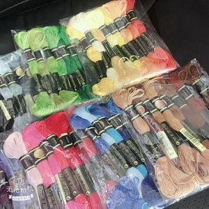 Draad Diy Dmc 613-725 Floss Threads 10 Stks/partij 8M Kruissteek Kit Kruissteek Floss Kits 11.12