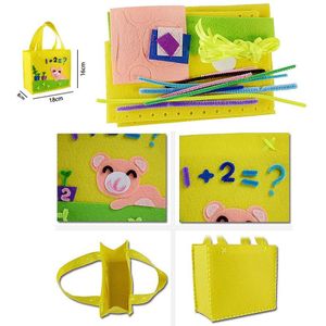 DIY niet-geweven Stof Doek Naaien Kit voor Kinderen Beginners Meisjes Naaien Project Patroon Tas Handtas panda, hond Ambachten Kits voor Kinderen