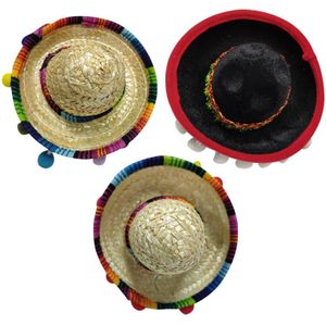 Mexicaanse Hoed Haar Hoops Mini Sombrero Hoofdbanden Festival Hoofdtooi Prestaties Props Feestartikelen