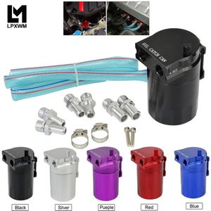 Universal Black Verbijsterd Aluminium Olie Catch Tank Kan Reservoir Met 11Mm/15Mm Fittingen En Oliepeilstok