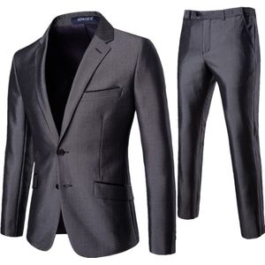 Mannen Jurk Past Formalwear Wedding Suits Voor Mannen Pak Jassen + Broek 2 Stuks Lente Mannen Rechte Suits Blazer size 3XL
