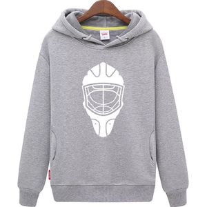 COLDOUTDOOR Goedkope Jeugd grijs Hockey Hoodie met Hockey Masker Patroon