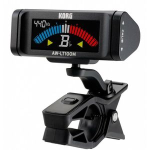 Korg Clip-On Tuner,AW-LT100M Voor Orchestrale Instrumenten, AW-LT100T Voor Trompet En Trombone,AW-LT100V Voor Viool En Altviool, Zwart