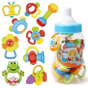 Baby Rammelaar Tandjes Baby Speelgoed Fles Opslag Shake Baby Hand Ontwikkeling Bijtringen Speelgoed Set Pasgeboren Peuter Voor Kinderen