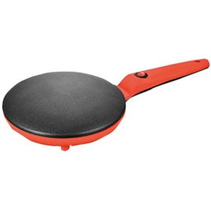 Nonstick Pancake Maker Met Siliconen Handvat Koekenpan Koekenpan Bakplaat Voor Omelet, Tortilla 'S, Oranje Kleur