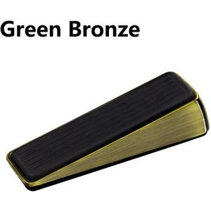 Nail-Gratis Zinklegering Deur Wedge Stop Deurstopper Rubber Verborgen Deur Houders Brons Goud Zwart Heldere Chrome Deur hardware