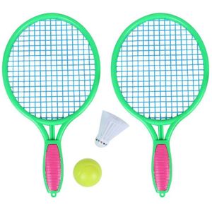 1 Paar Strand Tennisracket Kinderen Buitensporten Plastic Tennisracket Met Badminton Bal M Maat