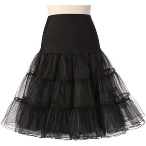 Gratis Korte Organza Halloween Petticoat Crinoline Vintage Wedding Bridal Petticoat Voor Trouwjurken Onderrok Rockabilly Tutu