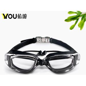 Bijziendheid Zwembril Oordopje Professionele Volwassen Siliconen Badmuts Zwembad Bril Anti Fog Mannen Vrouwen Optische Waterdicht Eyewear