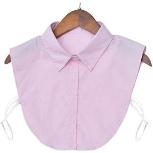 Katoen Nep Kraag Kleding Accessoires Vrouwen Verstelbare Effen Kleur Afneembare Half-Shirt Blouse Tops