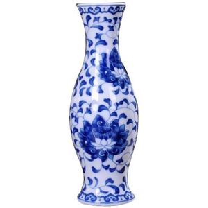 Keramische Vazen Traditionele Chinese Blauw En Wit Porselein Voor Bloemen Een Patroon