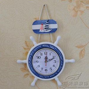 Roer Klok Oceaan Horloge Opknoping Accessoires Wandklok Vintage Decoraties Unieke Klok Wekkerradio Home Decor DDA0851