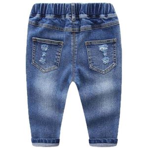 Volledige Lengte Baby Meisje Jongens Lente Katoenen Jeans 1-5T Kinderen Denim Broek Peuter Flexibele Leuke Blauwe Jeans cowboy Mode Broek