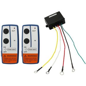 12V Herstel Wireless Winch Afstandsbediening 2 Handset Schakelaar Voor Jeep Atv Suv