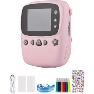 Draagbare Kids Instant Print Camera Digitale Video Camera 1080P 18MP 2.3 Inch Fotolijsten Kleurrijke Markers Print Papier Stickers