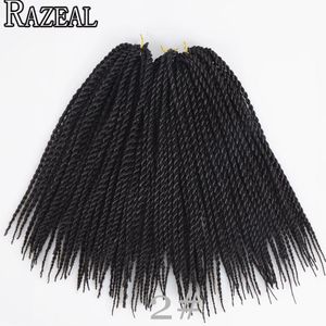 Razeal Micro Gehaakte Vlechten 14 inch Senegalese Twist Haarverlenging Voor Kids Tieners Synthetische Vlechten Haar Hoge Temperatuur