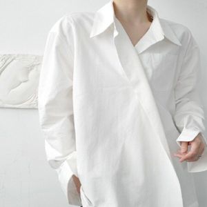 Xitao Knop Blouse Mode Vrouwen Wit Zwart Herfst Volledige Mouw Kleine Verse Minderheid Geplooide Losse Shirt ZP1840