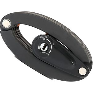 Mountain Road Opvouwbaar Fiets Zadelpen Vouwen Lock Kabelslot Kettingslot Met Staart Achterlicht Of Reflecterende Stok