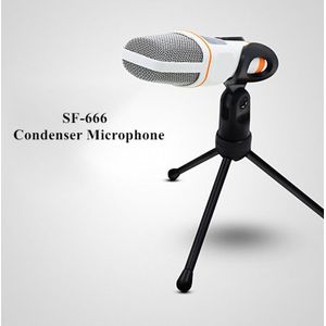 Bundwin SF-666 Sound Studio Microfoon Handheld Microfoon Mic Voor Computer Chat Pc Laptop Skype Msn